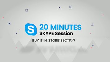 20 MINUTE SKYPE SESSION  $75