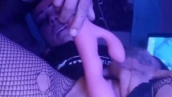 Close up dildo fuck with face and orgasm
